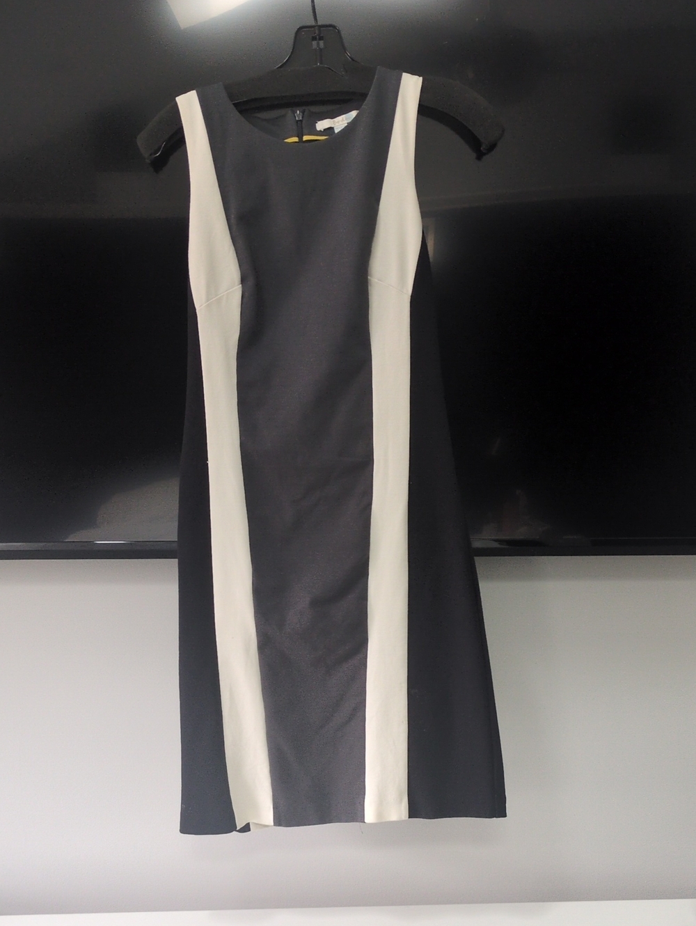 Boden Black Dress with White Side Panels